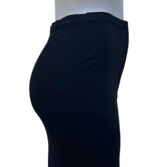 Chelsea Campbell Midi Pencil Skirt Women's Size 6P Black Rayon Blend Stretch - Picture 5 of 14